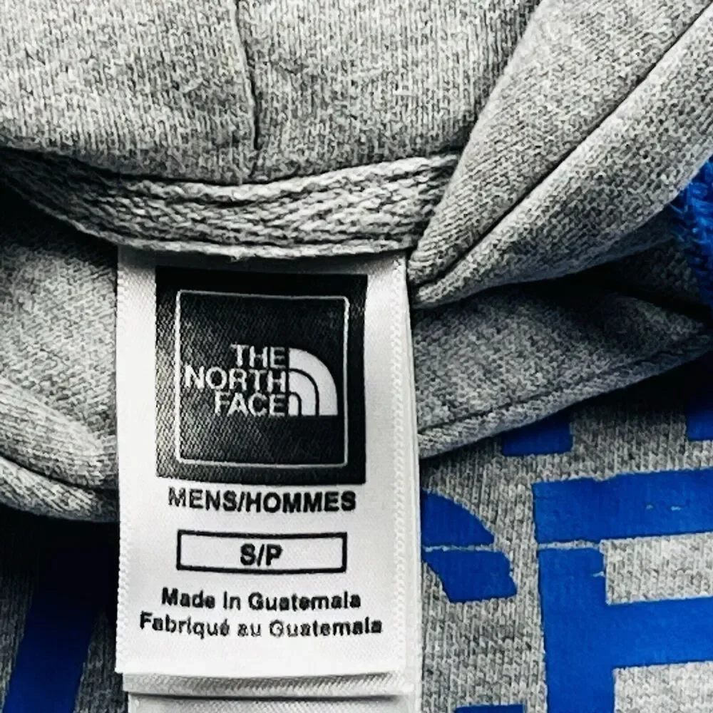 The North Face Mens S Gray Berkeley Graphic Fleece Hoodie Gorpcore Outdoor